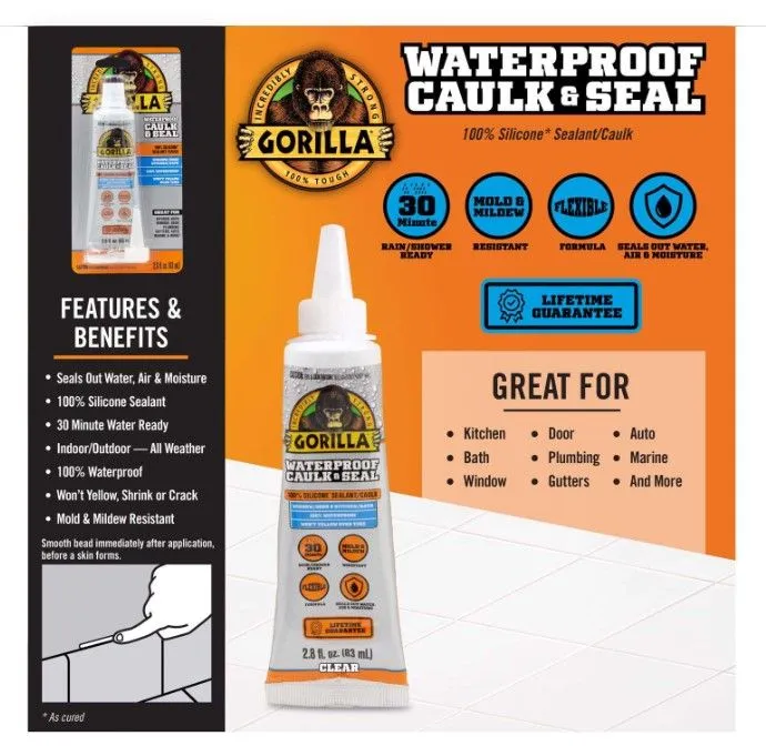 GORILLA SEALANT CLEAR 2.8OZ